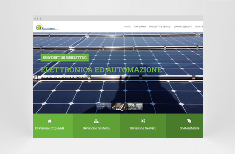 Sunelettric – Sito web aziendale multipagina
