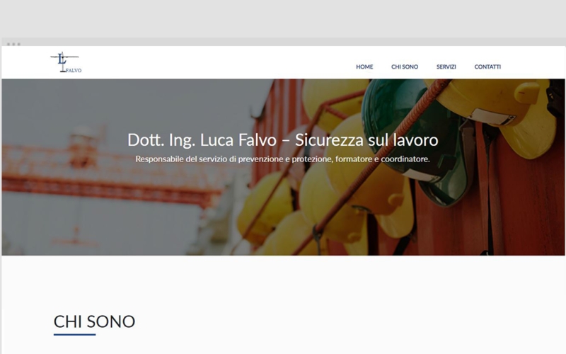 Falvo Sicurezza Lavoro – Sito Web tema custom one page