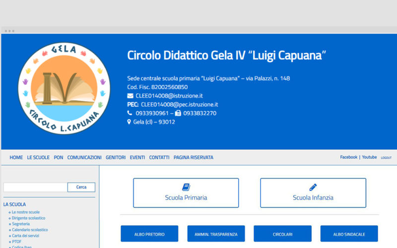 Circolo Didattico IV “Luigi Capuana” – sito web scolastico