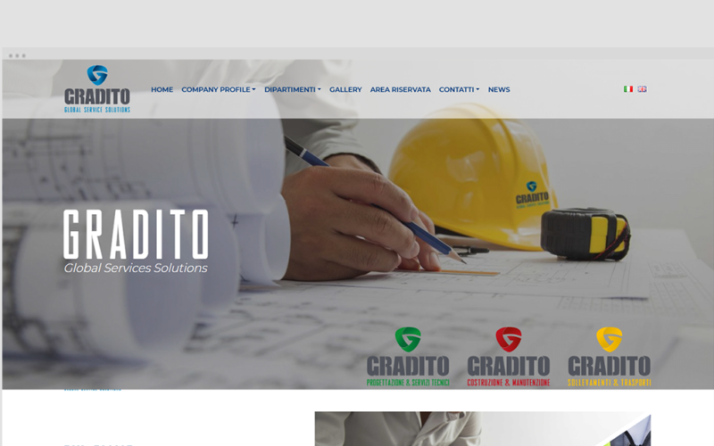 Gradito Oleodinamica – tema custom multipagina