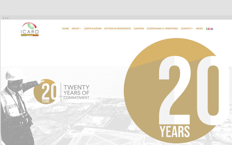 Icaro Ecology – Restyling Sito Web aziendale