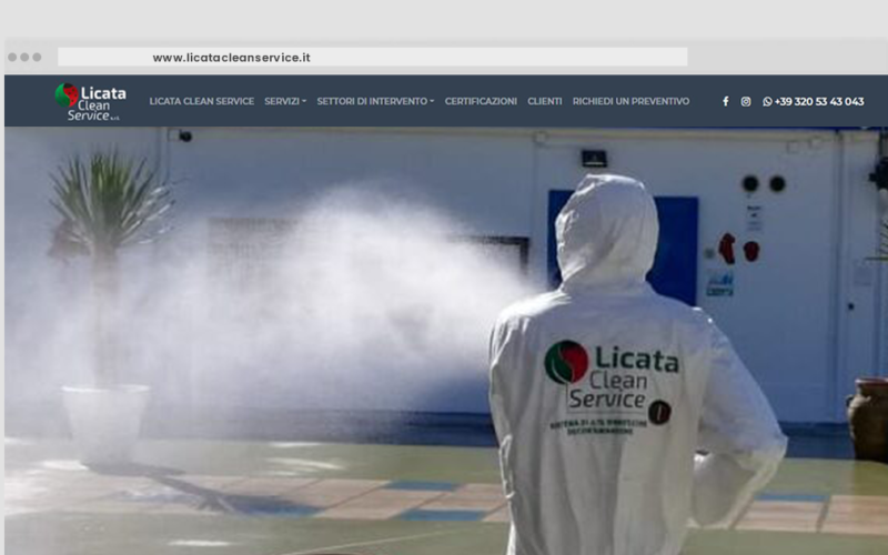 Licata Clean Service – tema custom multipagina
