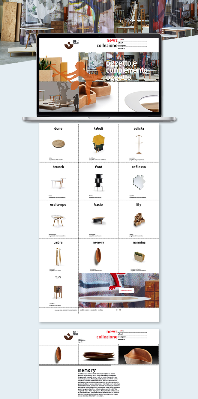 DESINE oggetto e complemento oggetto – Sito web