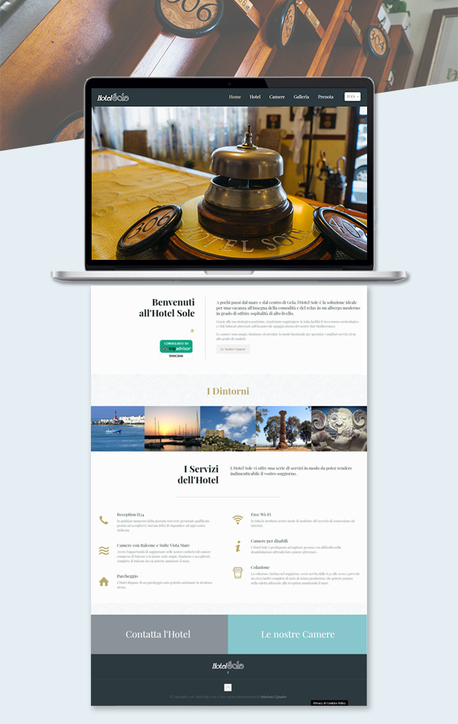 Hotel Sole Gela – Sito web attività ricettiva