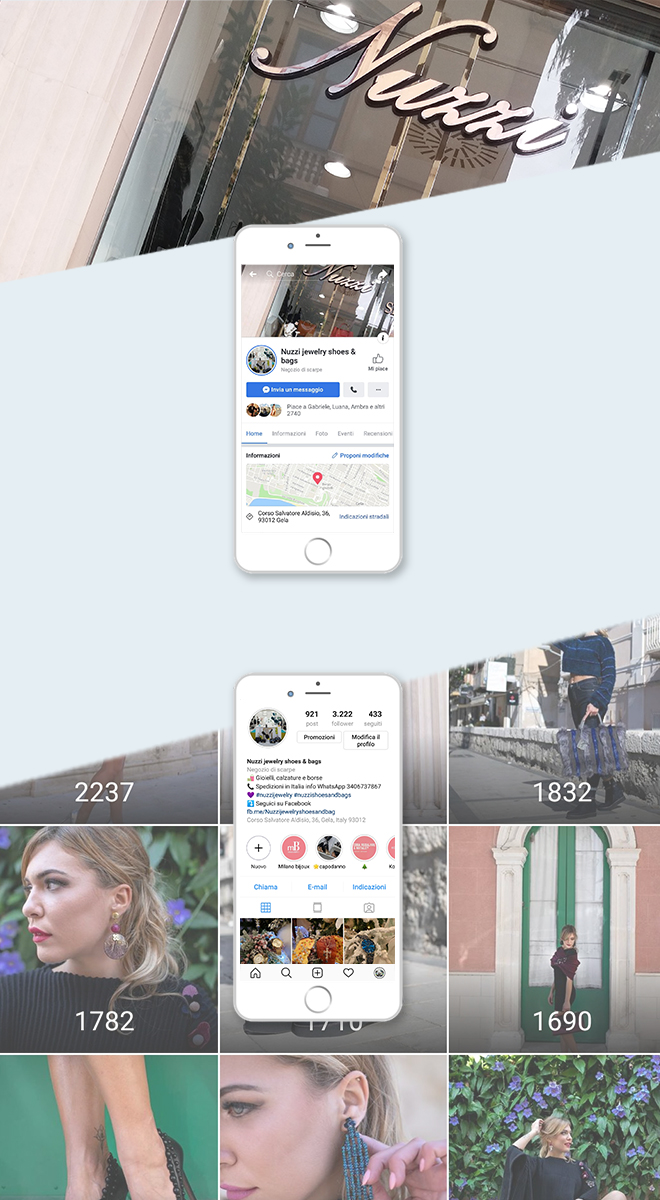 Nuzzi gioielli scarpe e borse – gestione social network