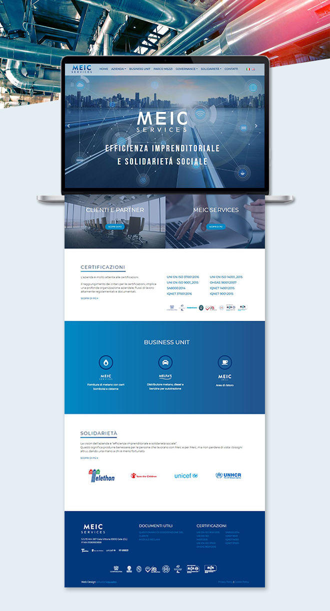 Meic Services – tema custom multipagina